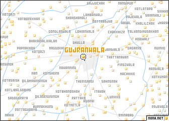 map of Gujrānwāla