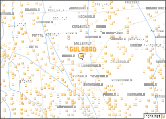 map of Gulābād