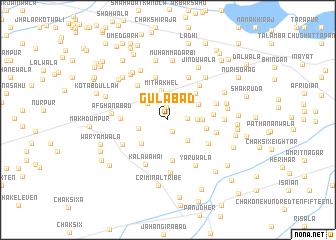 map of Gulābād