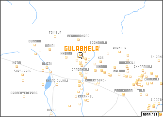 map of Gulāb Mela