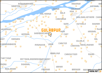 map of Gulābpur