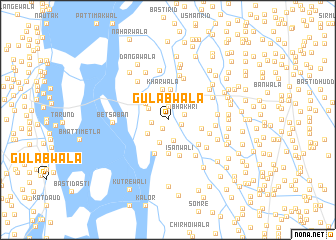 map of Gulābwāla