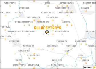 map of Gulácsytanya