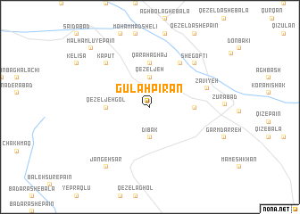 map of Gūlah Pīrān