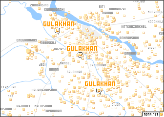 map of Gula Khān