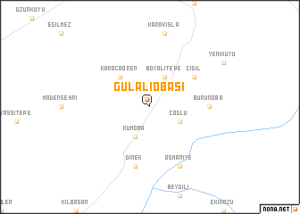 map of Gülaliobası
