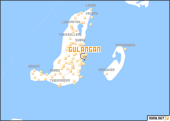 map of Gulangan