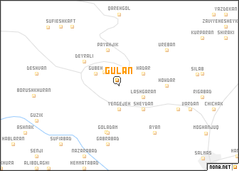 map of Gūlān