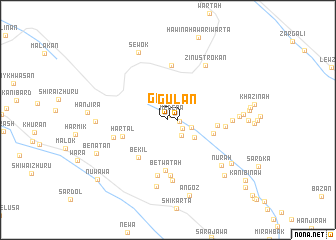 map of Gūlān