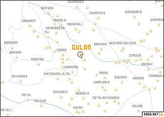 map of Gulān