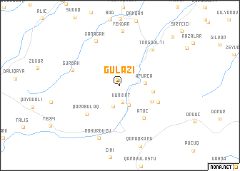 map of Gülǝzi