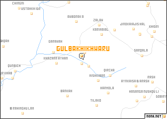 map of Gulbākh-i Khwārū