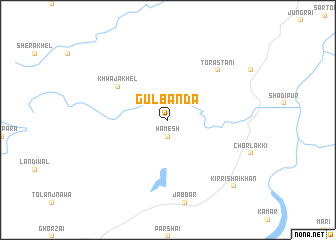 map of Gul Bānda