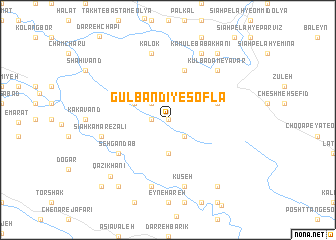 map of Gūlbandī-ye Soflá