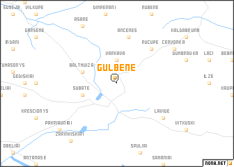 map of Gulbene