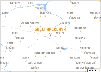 map of Gulʼcha Pervaya