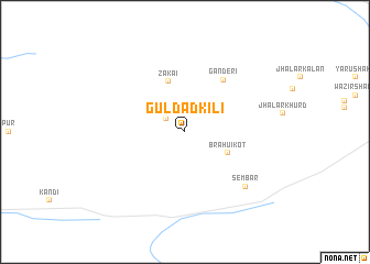 map of Guldād kili