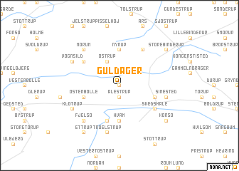 map of Guldager
