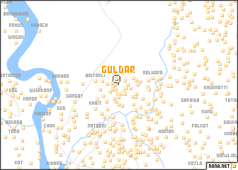 map of Guldār