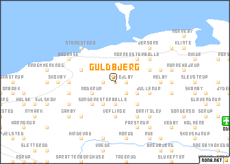 map of Guldbjerg