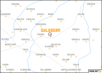 map of Güldoğan