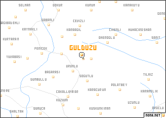 map of Güldüzü