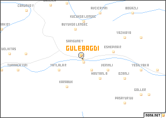 map of Gülebağdı