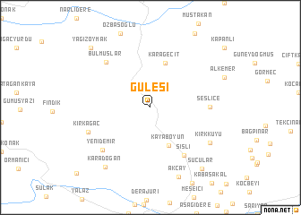 map of Gülesi