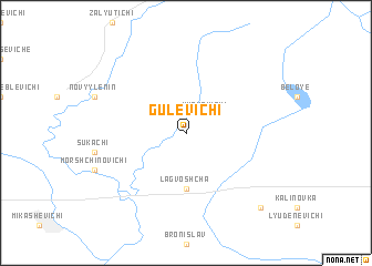 map of Gulevichi