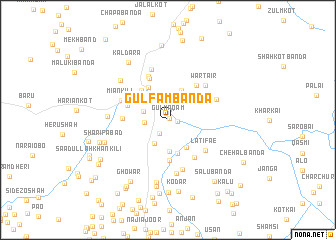 map of Gulfām Bānda
