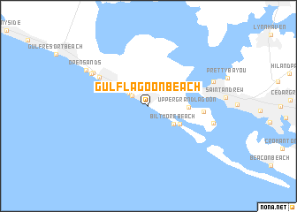 map of Gulf Lagoon Beach