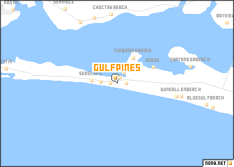 map of Gulf Pines