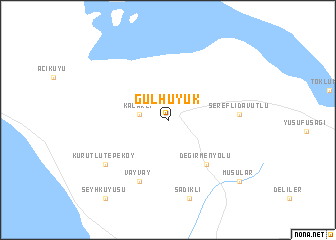 map of Gülhüyük