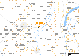 map of Guliāna