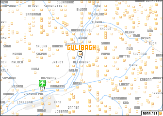 map of Gulībāgh