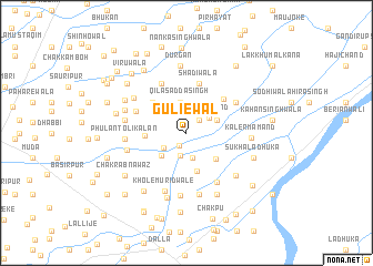 map of Guliewāl