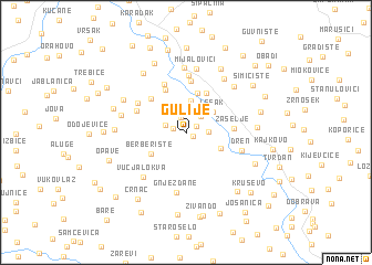 map of Gulije