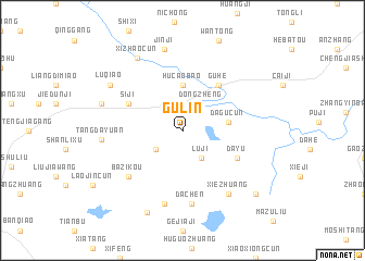 map of Gulin