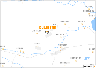 map of Gulistan