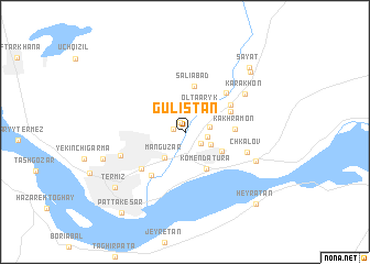 map of Gulistan