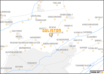 map of Guliston