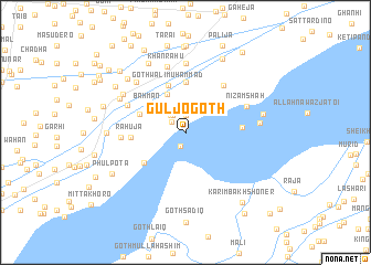 map of Gul jo Goth