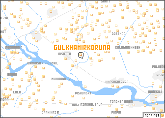 map of Gul Khamīr Korūna