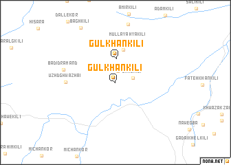 map of Gul Khān Kili