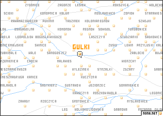 map of Gułki