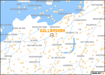 map of Gullan Shāh