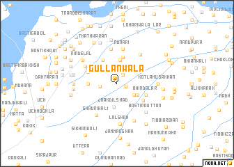 map of Gullanwāla