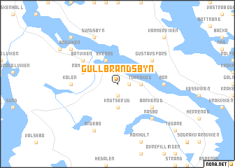 map of Gullbrandsbyn