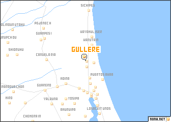 map of Gullere