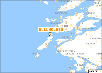 map of Gullholmen